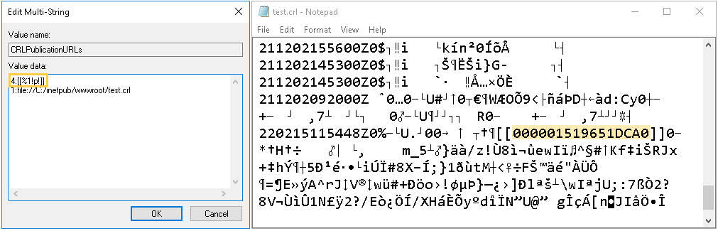 Memory address printed using format string expansion